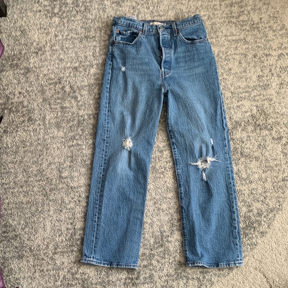 Levi’s Premium Blue Women's Jeans - Ribcage   Straight Ankle
